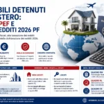 Immobili detenuti all'estero: IVIE, tassazione dei redditi e compilazione del Modello REDDITI 2026.
